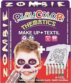 ضبط PLAYCOLOR MAQUILLAJE Y CAMISETA ZOMBIE