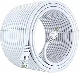 كابل Lecxo 3G+ Cat6E Utp Patch 23Awg رمادي 100 متر، UKas Urs Etl معتمد من شبكة إيثرنت محلية محسنة