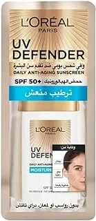 لوريال باريس يو في ديفيندر مويستشر فريش ديلي مضاد للشيخوخة SPF50 + بحمض الهيالورونيك ، 50 مل