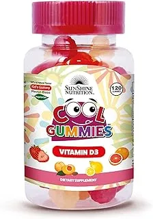 SUNSHINE NUTRITION Cool Gummies Vitamin D3, 120'S