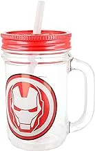 Stor 1542 Young Adult Large Mason Jar Marvel Mug - 650 ml, Clear