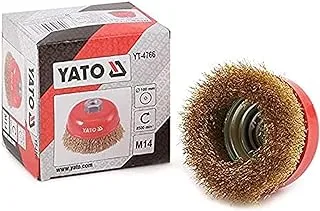 Yato YT-4766 Brass Wire Cup Brush, 100 mm Diameter