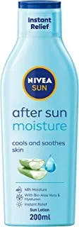 NIVEA SUN After Sun Lotion Instant Relief, Soothing Moisturizer, Aloe Vera & Avocado Oil, 200ml