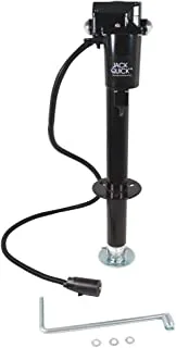 Quick Products JQ-3000-7P Power A-Frame Electric Tongue Jack with 7-Way Plug - 3,250 lbs. Lift Capacity, Black,Silver