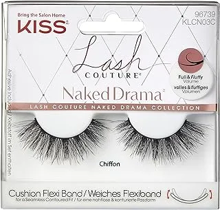 Kiss Lash Couture Naked Drama Lashes, Chiffon Klcn03C, 1 Gm