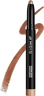 Sigma Beauty SHIMMERY Eyeshadow Base Primer in Bubbly, Long wear, Crease resistant, smudge proof & blendable vegan cream crayon stick with built-in sharpener.