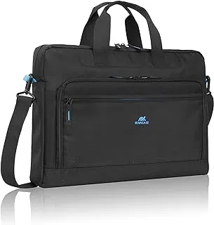 RIVACASE 17.3' inch Laptop Bag – Bags with Adjustable Shoulder Strap Computer - 8059 Black, L