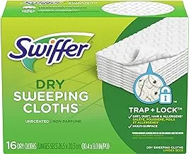 Swiffer Disposable Cloth Dry Sweeping Refills, 16 Count, White, Thomaswi