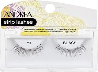 Andrea Style 70 Modlash Strip False Eye Lash زوج ، أسود ، Sm Clam