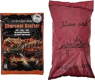 Instafire Premium Hardwood Barbecue Charcoal 5Kg + Instafire Starter