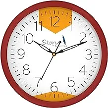 Story At Home Wall Clock, Red, 25 X 4 Cm, Wc1404