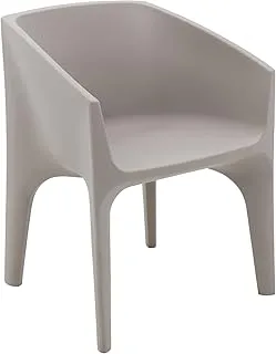 Tramontina Paco Concrete-Colored Polyethylene Armchair