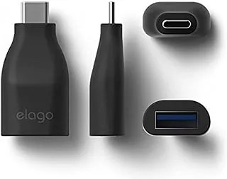 محول صغير Elago Type-C إلى USB 3.0 - أسود