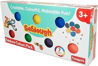 Fundough - Rainbow Colours, Shaping and Sculpting, 3years +, Multi-Colour