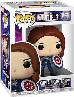 Funko Pop! Marvel - What If - Captain Carter - Marvel What If - Collectable Vinyl Figure - Gift Idea - Official Merchandise - Toys for Kids & Adults - TV Fans - Model Figure for Collectors