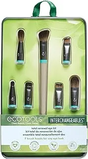 مجموعة فرش مكياج Ecotools Eye Kit Interchangeables مع جراب ، تتضمن 7 فرش