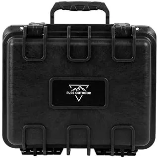 Monoprice Weatherproof/Shockproof Hard Case - Black Ip67 Level Dust And Water Protection Up To 1 Meter Depth With Customizable Foam, 10