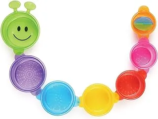 Munchkin Caterpillar Spillers, bath toy, bath activity fun, colorful toy to keep kids engaged, infanti/baby/toddler/kids, 4 months and above, pack of 3.