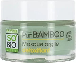 So Bio Etic Pur Bamboo Detoxifying Clay Mask, 50ml | Organic| For all Skin Types.