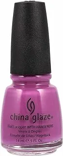 China Glaze Nail Lacquer With Hardeners - 14 Ml, Nasty - Purple