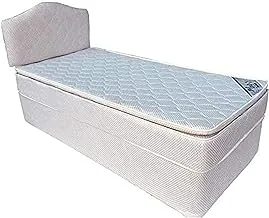 Deep Sleep Every Night Devan Bed with Headboard with Spring Pillow Top Mattress Double 120 x 200 cm