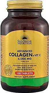 SUNSHINE NUTRITION Advanced Collagen + Vitamin C 100 Tablets