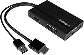 StarTech.Com Travel A/V Adapter 3-In-1 Hdmi To Displayport Vga Or Dvi - 1920 X 1200 (Hd2Dpvgadvi)