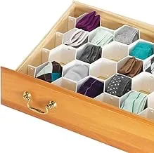 Whitmor Honeycomb Drawer Organizer, White, One Size