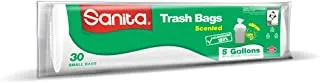 SANITA TRASH BAGS BIODEGRDABLE 5 GALLONS, 30