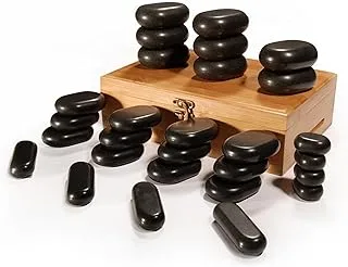 Master Massage 28 Piece Hot Stone Set 100% Basalt Rocks For Body Massage