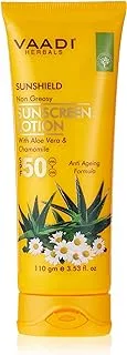 Vaadi Herbals Organic Sunscreen Lotion Spf 50 With Aloe Vera & Chamomile