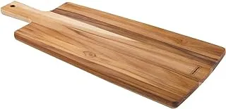 Tramontina 48x19cm Teak Wood Bread Board with Handle with Mineral Oil Finish