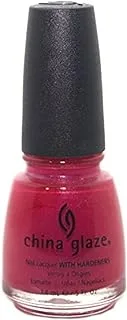 China Glaze Nail Lacquer With Hardeners - 14 ML, Monte Carlo - Pink