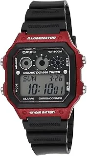 Casio Men's Digital Dial Stainless Steel Band Watch