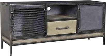 Dubai Garden Centre Wood Iron 1 Drawer TV Cabinet