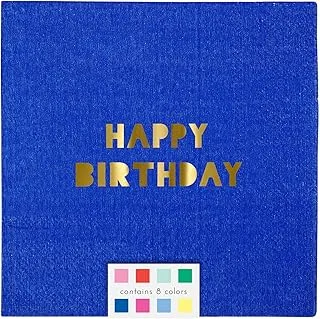 Meri Meri Happy Birthday Napkins 16 Pieces, Small