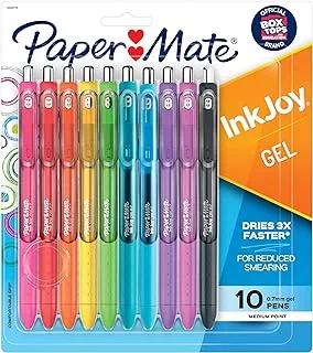 Paper Mate InkJoy Gel Pens, Medium Point, Assorted, 10 Count