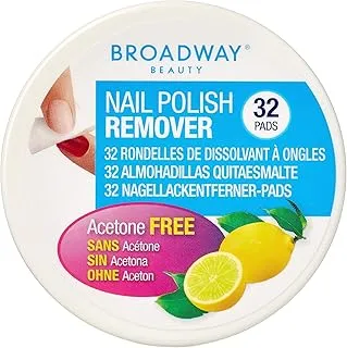 Broadway Nail Polish Remover Pads Lemon Scented 36A, 32