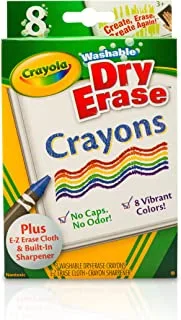 CRAYOLA DRY ERASE WASH CRYN 8CT (24)