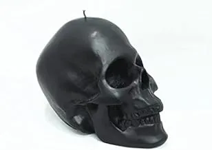 Dubai Garden Centre Skull Candle, Black