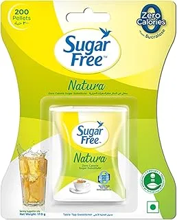 Sugar Free Natura, 200 Pellets|100% Safe|India’s No.1 Sweetner|Scientifically Proven & Tested|Sweet like Sugar but with zero calories