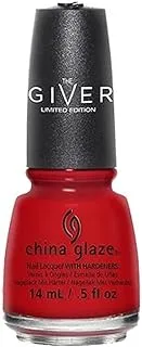 China Glaze The Giver Nail Lacquer, Seeing Red, 0.5 Ounce