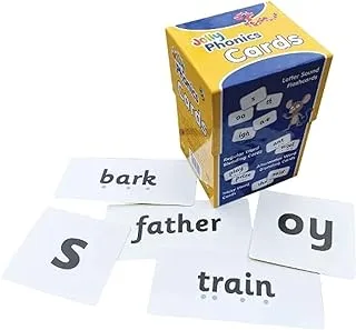 Jolly Phonics Cards: Set of 4 boxes in Precursive Letters