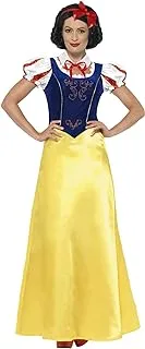 Smiffys Women's Princess Snow Costume, Dress, Collar and Headband, Wings and Wishes, Serious Fun, Size 14-16, 24643