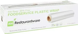 Clear Plastic Food Service Food Wrap - Bpa-Free - Microwave-Safe - 12