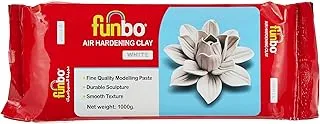 Funbo Air Hardening Clay 1000 Gms White, Grams