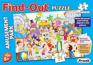 Frank Find-Out Puzzle - Amusement Park - 54 Piece Jigsaw Puzzle for Kids for Age 5 Years Old and Above