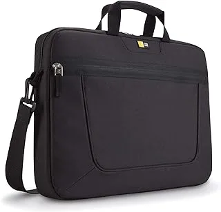 Case Logic 15.6 inches Laptop Attache - Black Padded laptop compartment walls provide extra protection - Shoulder Bag Laptop Case - Briefcase Carrying Handbag Sleeve - (Black)