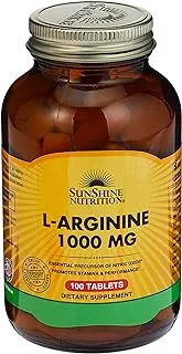 SUNSHINE NUTRITION L-Arginine 1000Mg Tabs 100'S