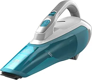 Black & Decker 10.8V 1.5Ah Li-Ion Wet & Dry Cordless Dustbuster Hand Vacuum for Spills Dust Dirt and Small Debris White/Blue WDA315J-B5 2 Years Warranty